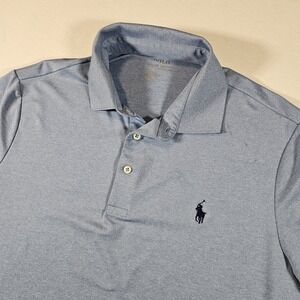 Ralph Lauren Polo Shirt Men's Medium Performance Classic Fit Blue
